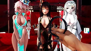 [MMD] A video about the fact that the emperor brides who seemed to be great in the table were just a dick of you (you) behind the scenes (Ghost Dance)